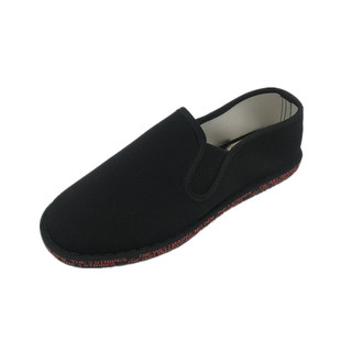 老北京黑布鞋男士透气防臭千层亚麻底工作鞋懒人一脚蹬休闲鞋春季