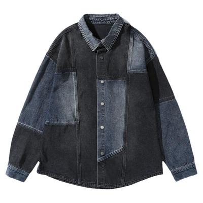 希越秋季休闲痞帅大码牛仔衣外套