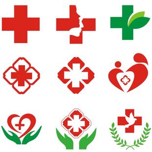 红十字墙贴医院药房标志口腔医务室卫生院门诊诊所急救车玻璃贴纸