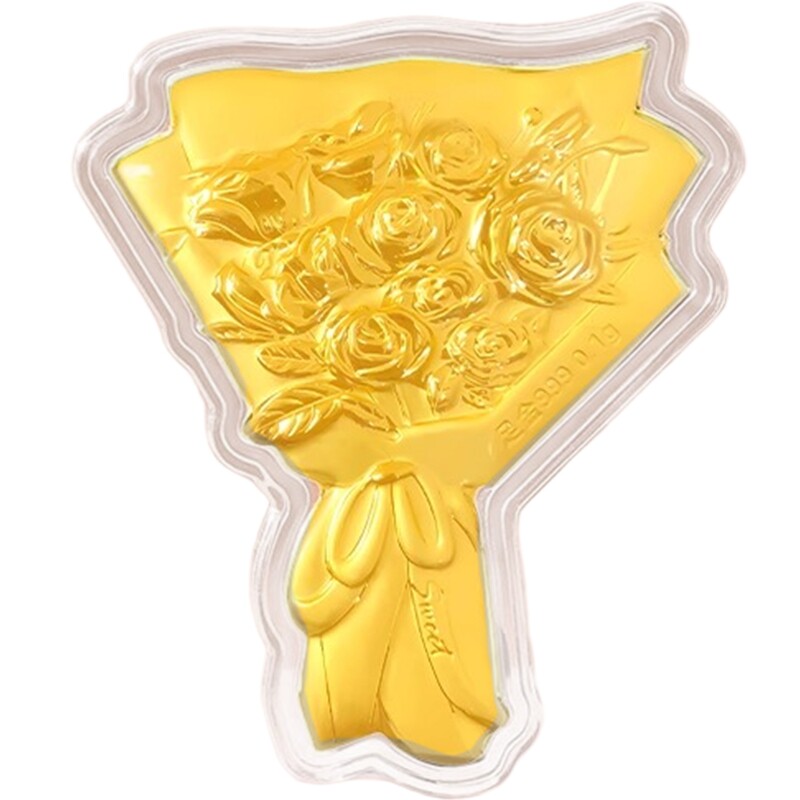六桂福珠宝玫瑰花手机贴