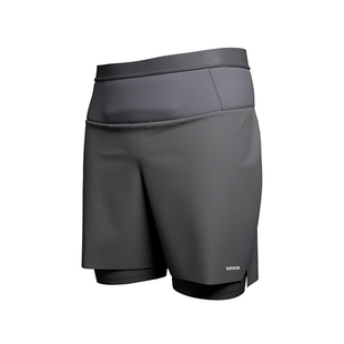 迪卡侬运动短裤男春夏速干二合一短裤越野假两件裤跑步速干裤SAY4