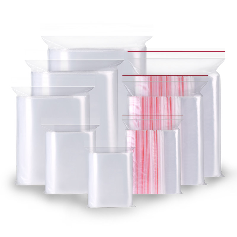 加厚自封袋透明pe密封口袋塑料包装特厚食品样品收纳大袋子小号袋