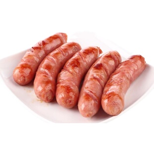 永升纯肉肠火山石烤肠热狗肠台湾香肠原味地道肠黑胡椒香肠600g