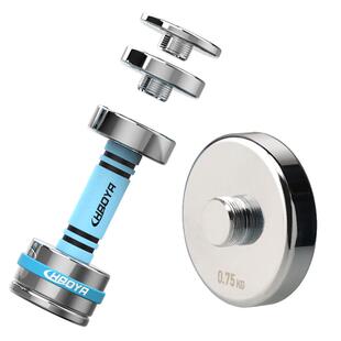 只适配本HAOYA品牌的电镀哑铃片纯钢电镀增重片螺纹叠加增重微瑕