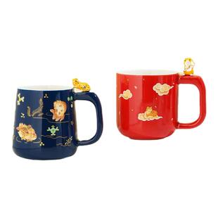 故宫 宫猫马克杯 送福戏鱼 生日礼物 故宫官方旗舰店 伴手礼