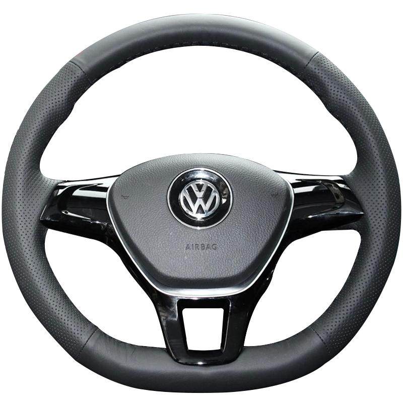 方向盘套真皮手缝专用21款POLO速腾朗逸朗凌渡高尔夫7捷达桑塔纳
