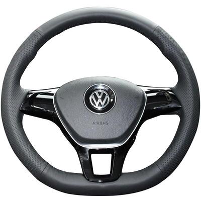 手缝大众方向盘套真皮