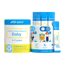 澳洲lifespace益倍适婴幼儿益生菌新生婴儿呵护肠胃3岁内双歧杆菌