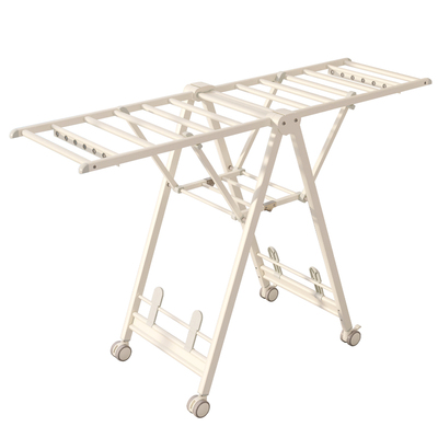 折叠晾衣架落地式多功能移动挂衣