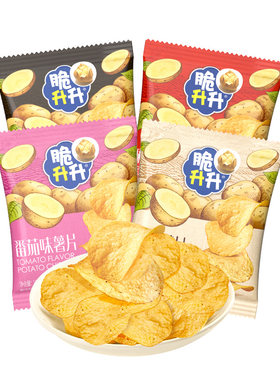 脆升升新品薄脆薯片多种口味15g*12包薯片好吃蜂蜜黄油休闲零食