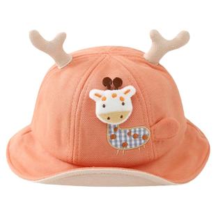 宝宝帽子春秋冬季韩版儿童可爱超萌渔夫帽男童女童婴儿薄款盆帽潮