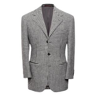 【加厚550g重】CULTUM复古1930s粗纺全羊毛千鸟格西服外套男士
