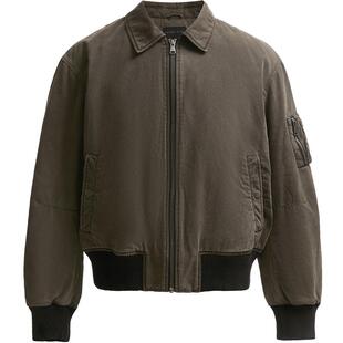 SEASONHIGH秋冬款男士棉夹克翻领宽松潮流休闲多口袋上衣外套男