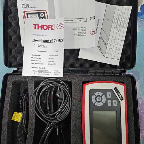 【请询价】索雷博THORLAS PM100D数字光功率计，带s122