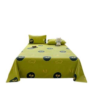 原棉老粗布床单单件纯棉100全棉亚麻棉凉席夏被单三件套四季通用