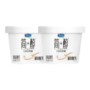 君乐宝简醇0添加蔗糖酸奶风味发酵乳桶装组合