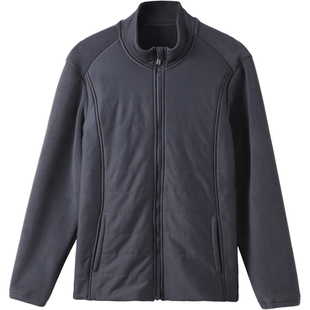 古今保暖夹克男士秋冬新款内搭加绒加厚打底衫羊毛立领可外穿上衣