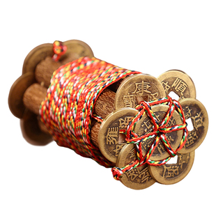 桃木枝七根老桃树枝桃木东南枝桃木葫芦桃木剑床头压惊五色绳挂件