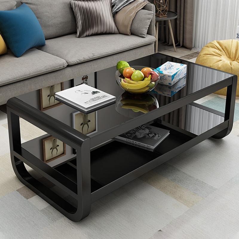 茶几客厅家用2025新款小户型茶桌简约现代高级茶台钢化玻璃茶几桌