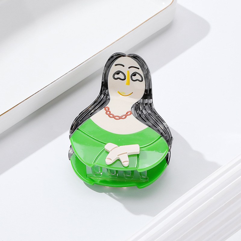 赞贝雅原创设计醋酸鲨鱼发夹\\夹优雅成人抓女拼接人头\气质外出\