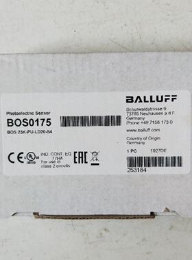 议价全新原装正品巴鲁夫  BOS 23K-PU-LD20-S4  BOS0175    现货