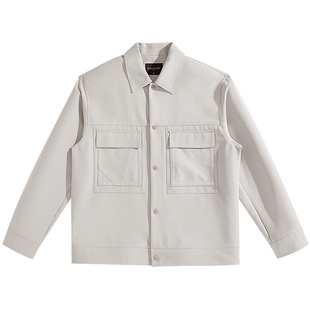 太平鸟男装 春季老花工装夹克男B1BCE1306