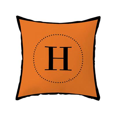 沙发简约橙红色几何现代美式抱枕