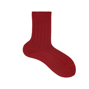 Beeff 新年红袜 5x2rib棉长袜保暖秋冬本命年 fudge日杂粗针针织