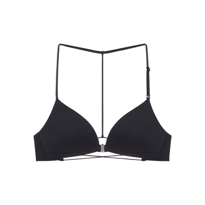 细肩带无痕交叉美背内衣