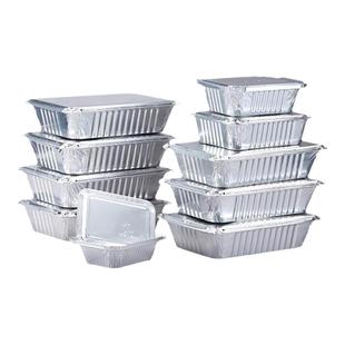 肯麦多烤鱼锡纸盒烧烤专用烤箱一次性带盖子加厚商用长方形打包盒