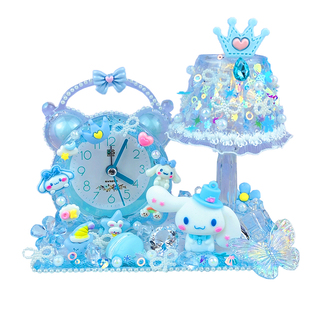 新年公主闹钟儿童女孩diy手工时钟奶油胶女生玩具礼物材料包套装