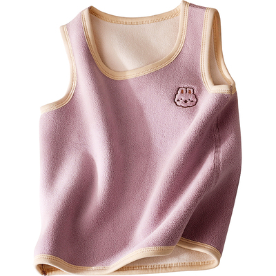 女童马甲加厚奥粒绒内穿保暖背心