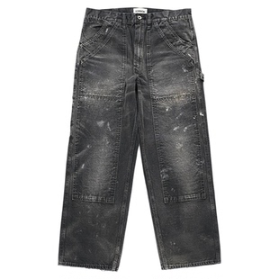 现货 BOWWOW DUCK PAINTER PANTS AGED 泼墨做旧工装伐木裤 25AW