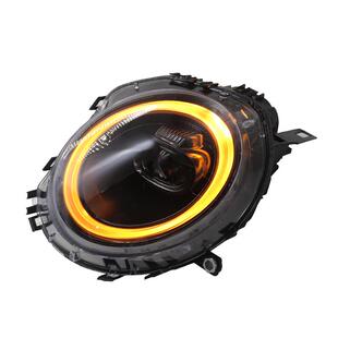 适用于宝马MINI迷你R56F55 56大灯总成改装光导LED日行灯透镜配件