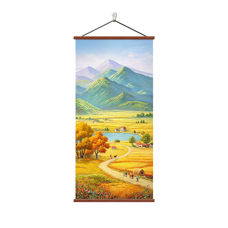 丰收客厅入户玄关装饰画北欧风景