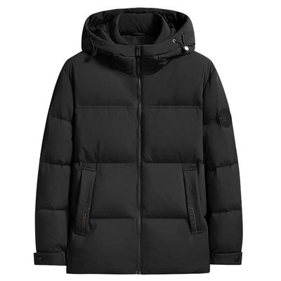 休闲连帽羽绒面包服男装加大码