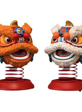 欢喜小将pvc中国风醒狮摆件车饰