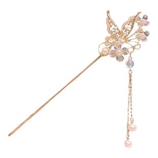 儿童古风汉服发饰女童马面裙发簪新中式步摇头饰国风配饰发钗簪子