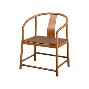 祥福新中式扶摇圈椅主人扶手茶打坐椅子餐椅太师官帽椅榫卯结构