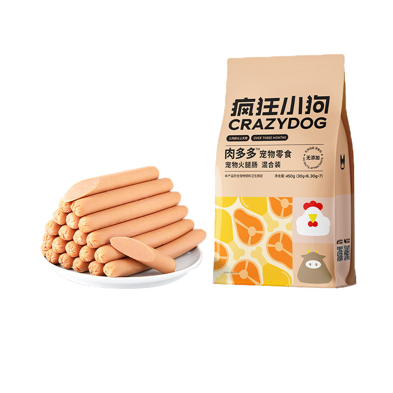 疯狂小狗狗零食肉多多火腿肠