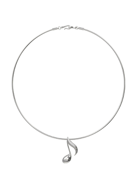 boonee音符清透宝石坠项链锁骨链