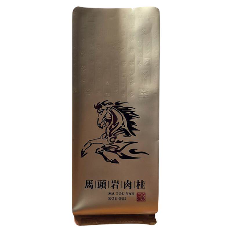 高档马头岩肉桂茶叶包装烫金定制