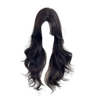 【纸醉金迷】美宿韩系气质大波浪仿真发刘海秋冬假发女自然全头套