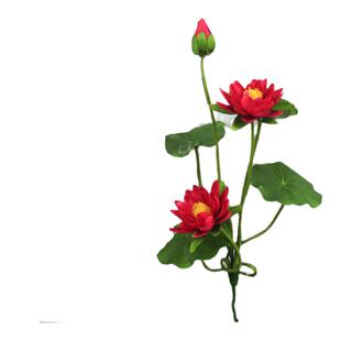 仿真小荷花供佛假花盆插花佛台摆放花碗莲花小水池装饰花绢花