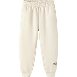 巴拉巴拉儿童加绒裤子亲子装一家三口运动裤秋冬款中大童男童女童