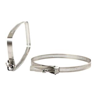 老胡子 304活扣不锈钢扎带14mm钢喉箍螺丝固定器桥架盖板金属卡箍