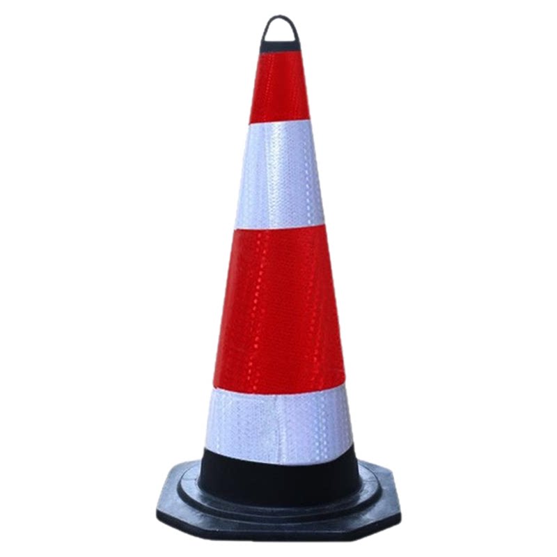 路锥70cm橡胶反光路障锥90cm雪糕筒锥形桶隔离墩警示柱施工安全锥