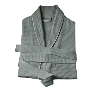 斯得福酒店夏款全棉华夫格浴袍成人纯棉吸水速干女男高档浴衣睡袍