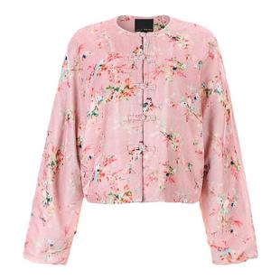 BettyChow 超温柔的拜年棉袄！真丝温柔粉秋冬通勤休闲薄外套