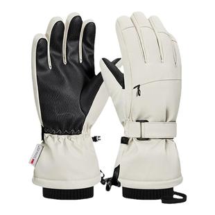 滑雪手套女加绒加厚防风防水户外登山专业男冬可触屏骑车保暖手套